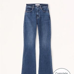 NWOR ABERCROMBIE & FITCH Sz 25 STRETCH HIGH RISE FLARE DENIM